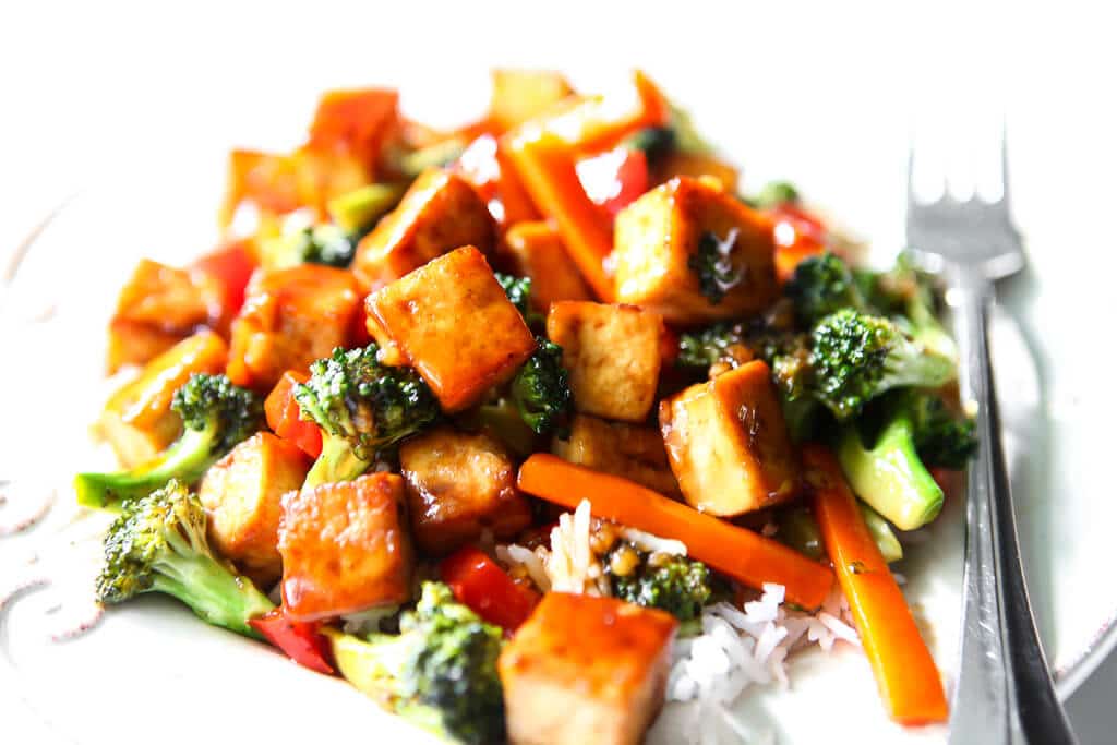 One-Pan Teriyaki Tofu with Sesame-Ginger Veggies