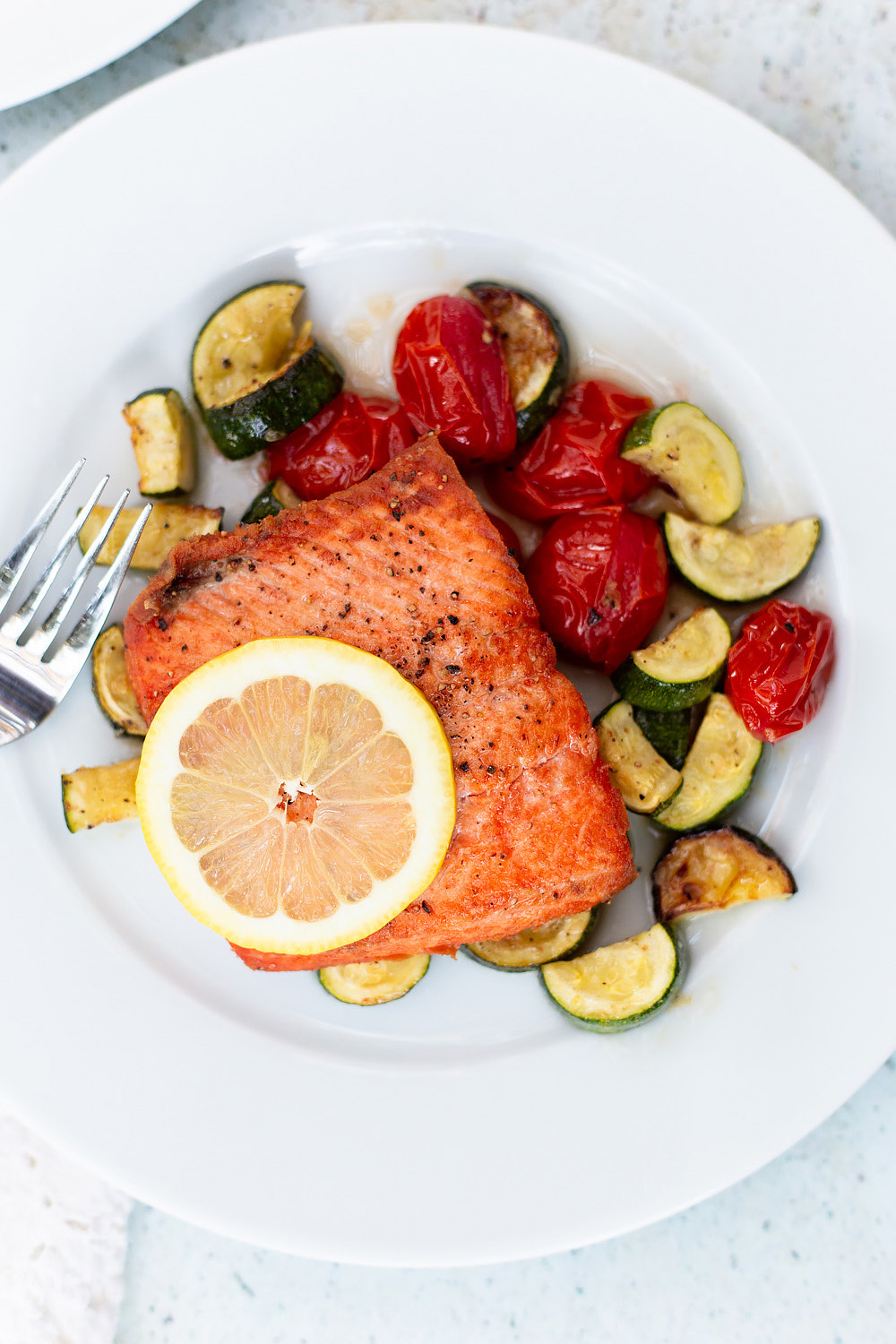 Turmeric-Spiced Salmon with Roasted Veggies