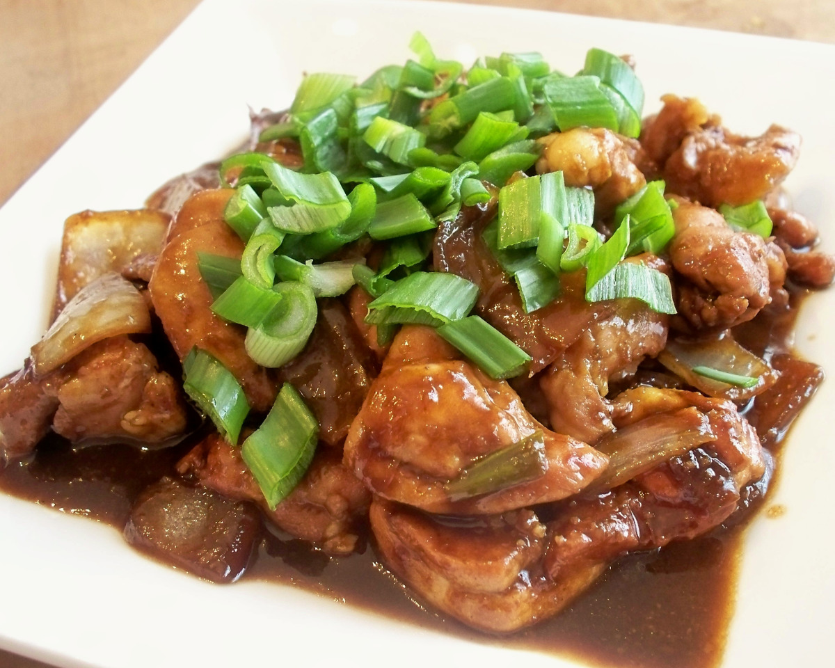 Honey-Soy Glazed Chicken with Ginger and Scallions