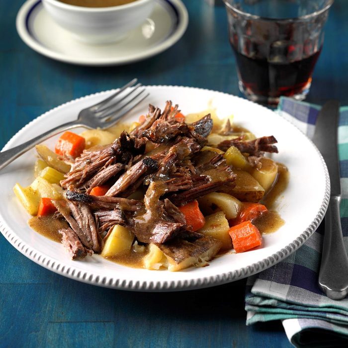 Sunday Roast Beef with Root Vegetable Ragout