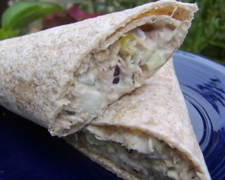 Caper & Lemon Tuna Salad Wraps