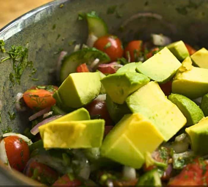Cucumber-Tomato Avocado Salad