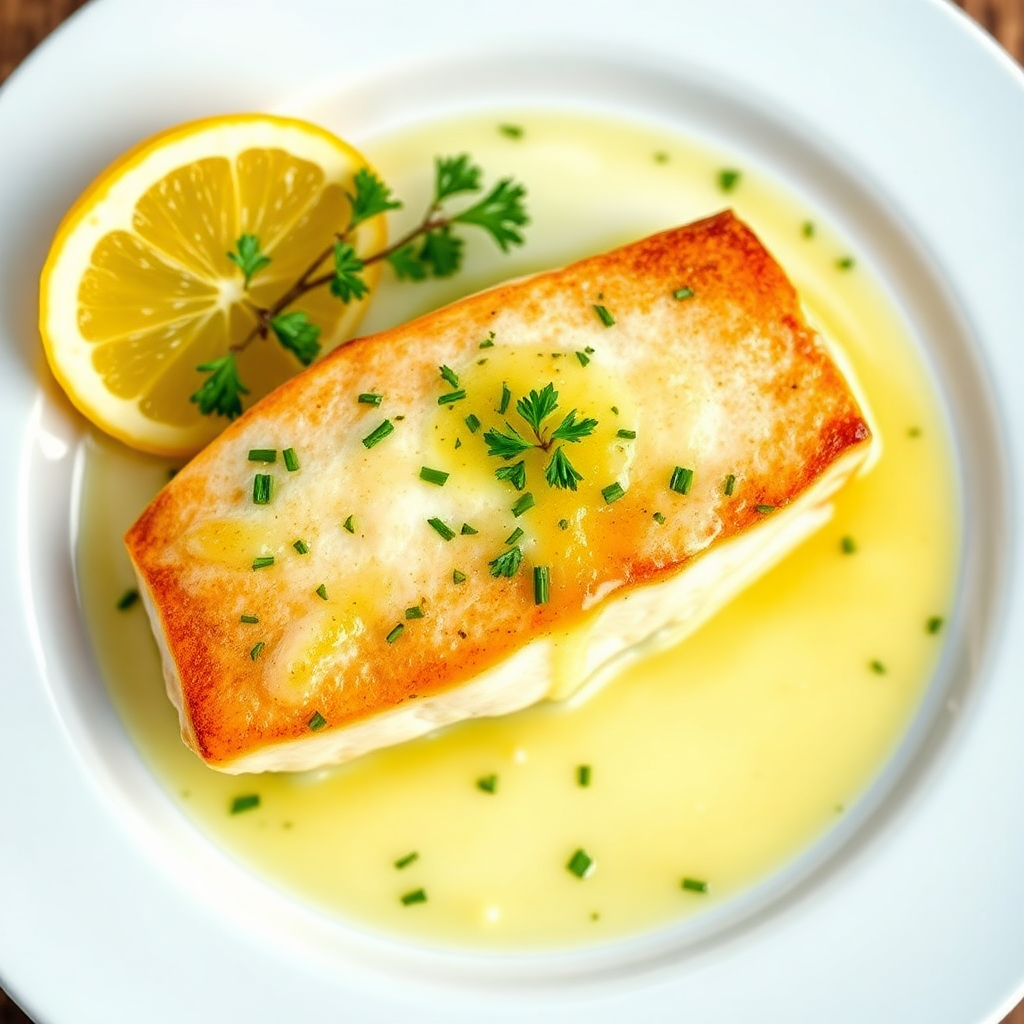 Crispy Lemon-Herb Pan-Seared Cod with Asparagus