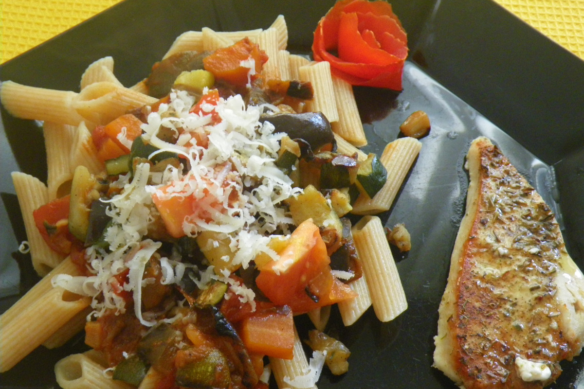 Fresh Garden Pasta with Roasted Vegetables