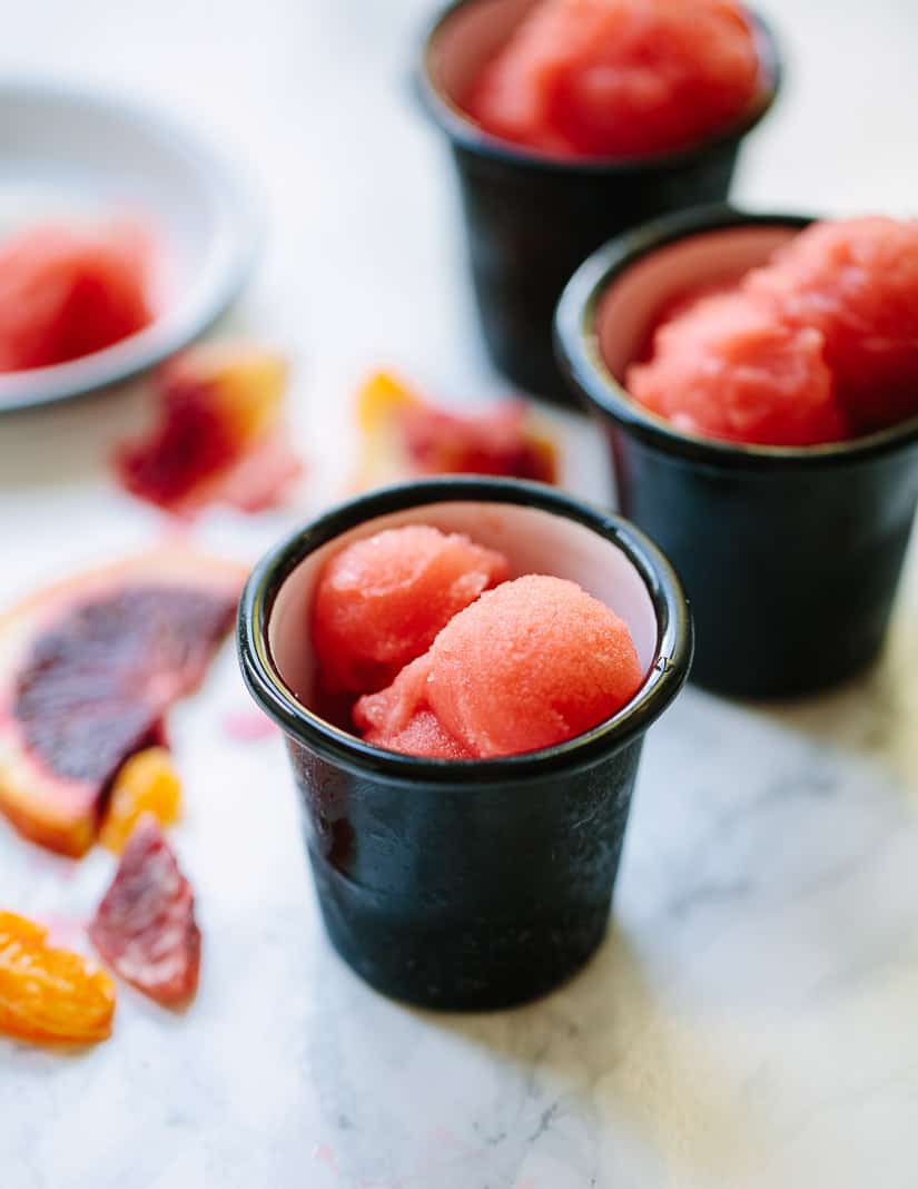Blood Orange-Aperol Sorbet