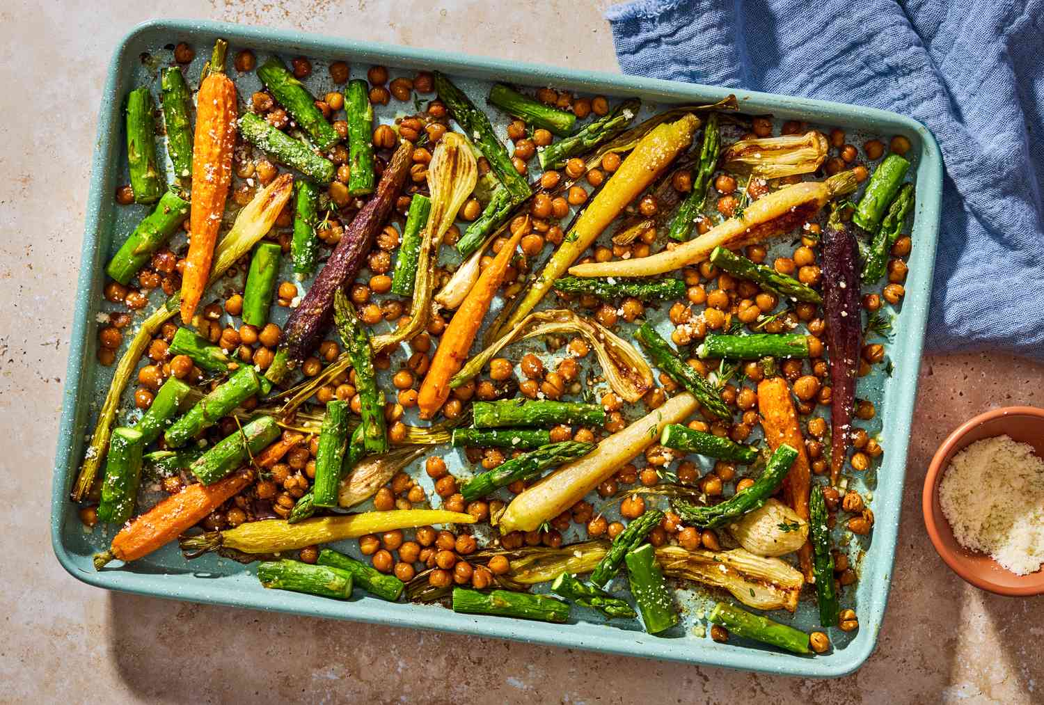 Crispy Rosemary Parmesan Sheet Pan Veggies