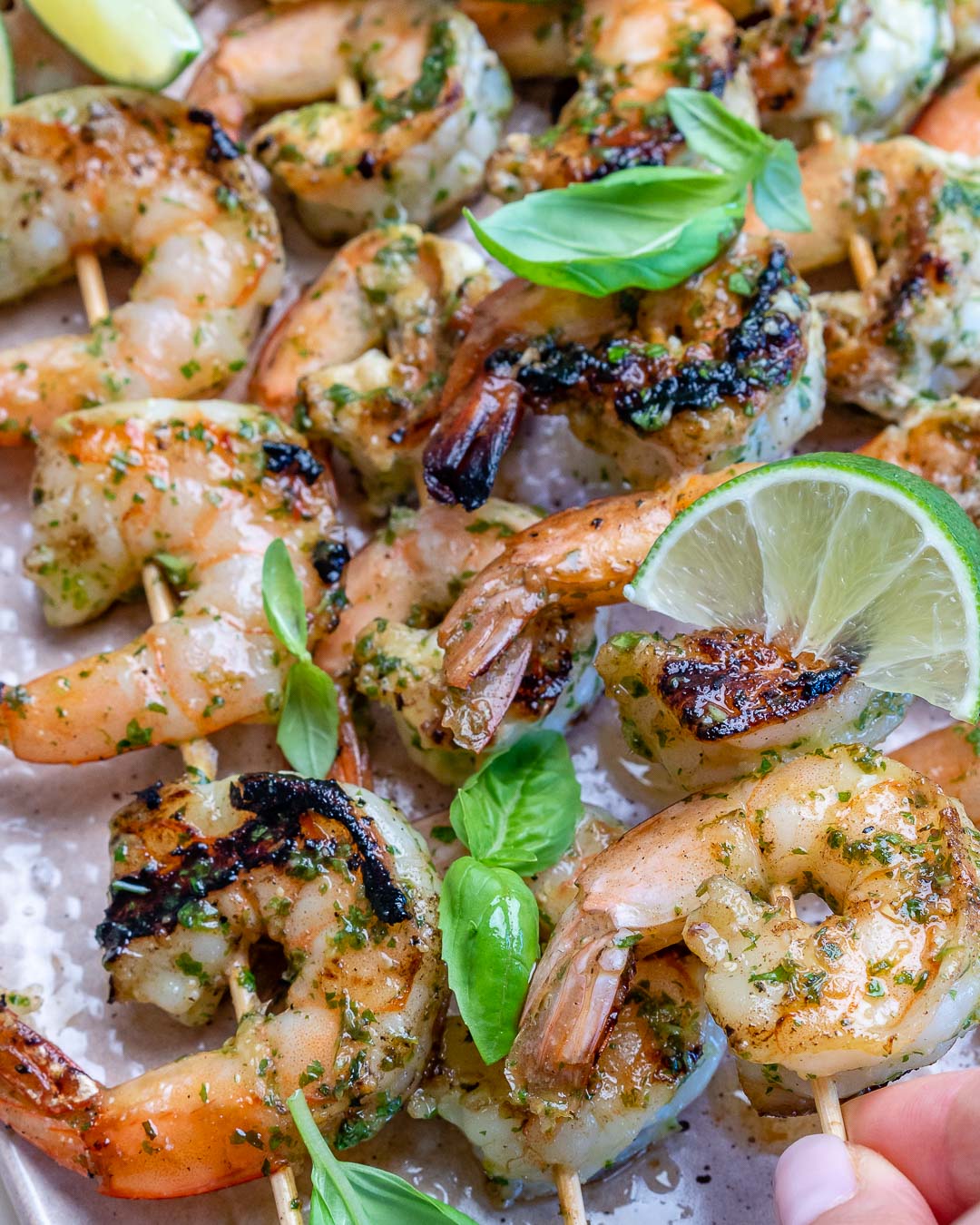 Aperol & Herb Grilled Shrimp Skewers