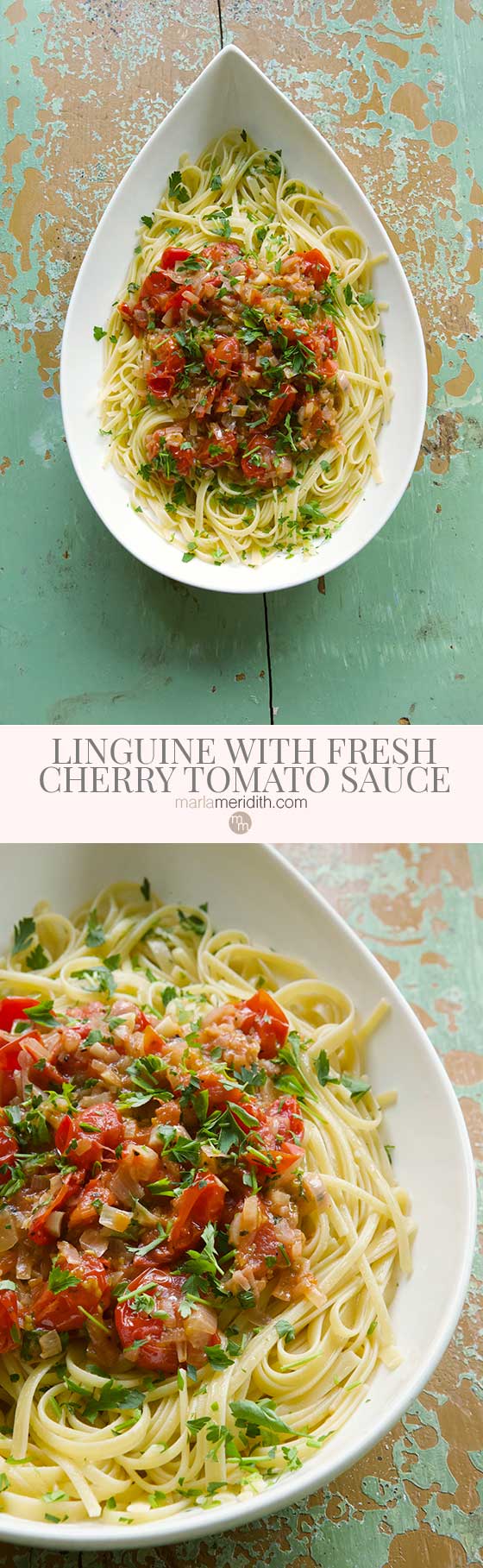 Lemon-Herb Fresh Linguine with Cherry Tomatoes