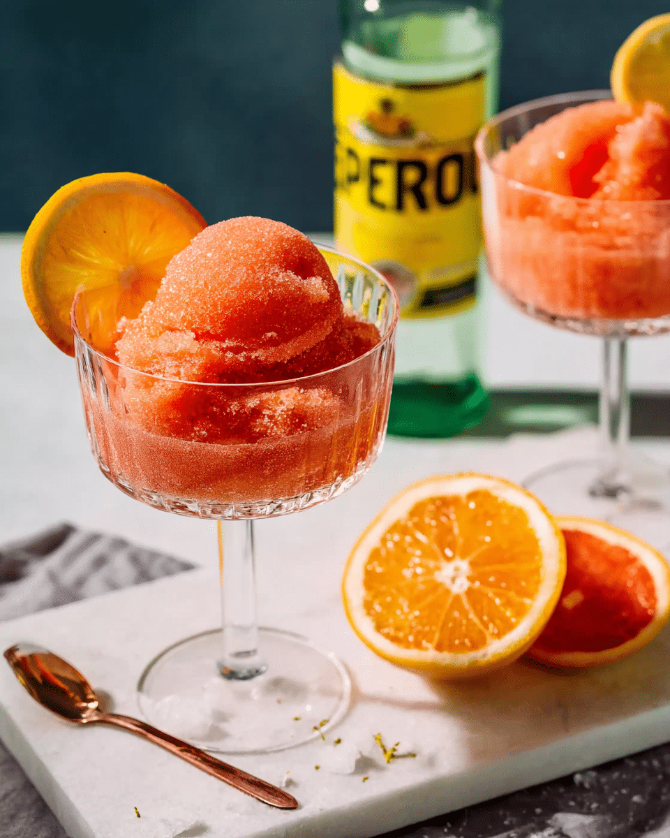 Aperol & Grapefruit Sorbet