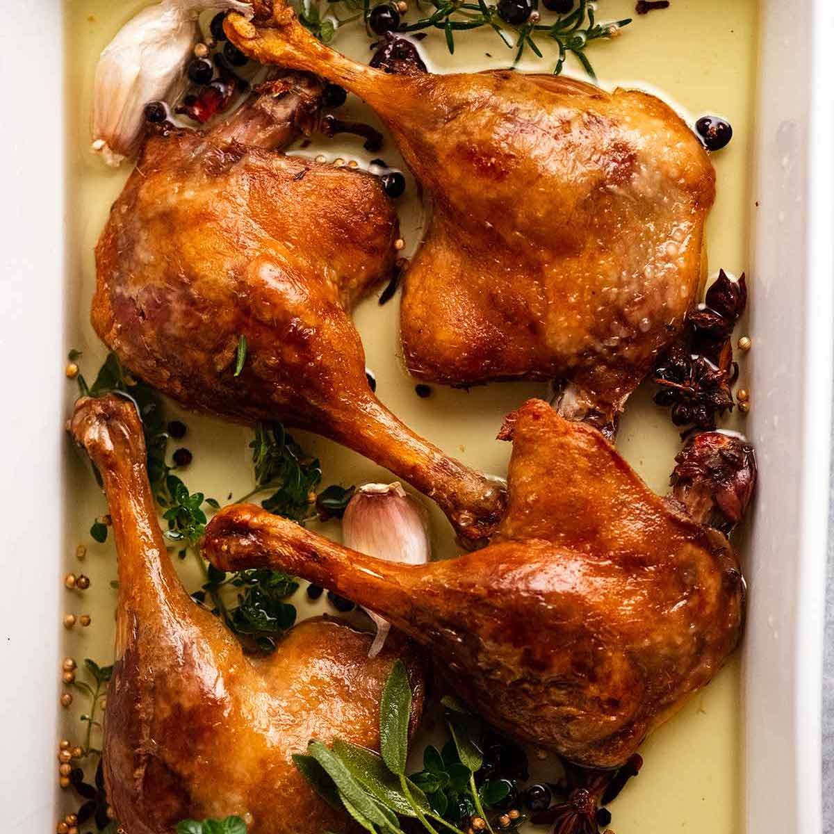 Authentic Provençale Duck Confit with Herbes de Provence