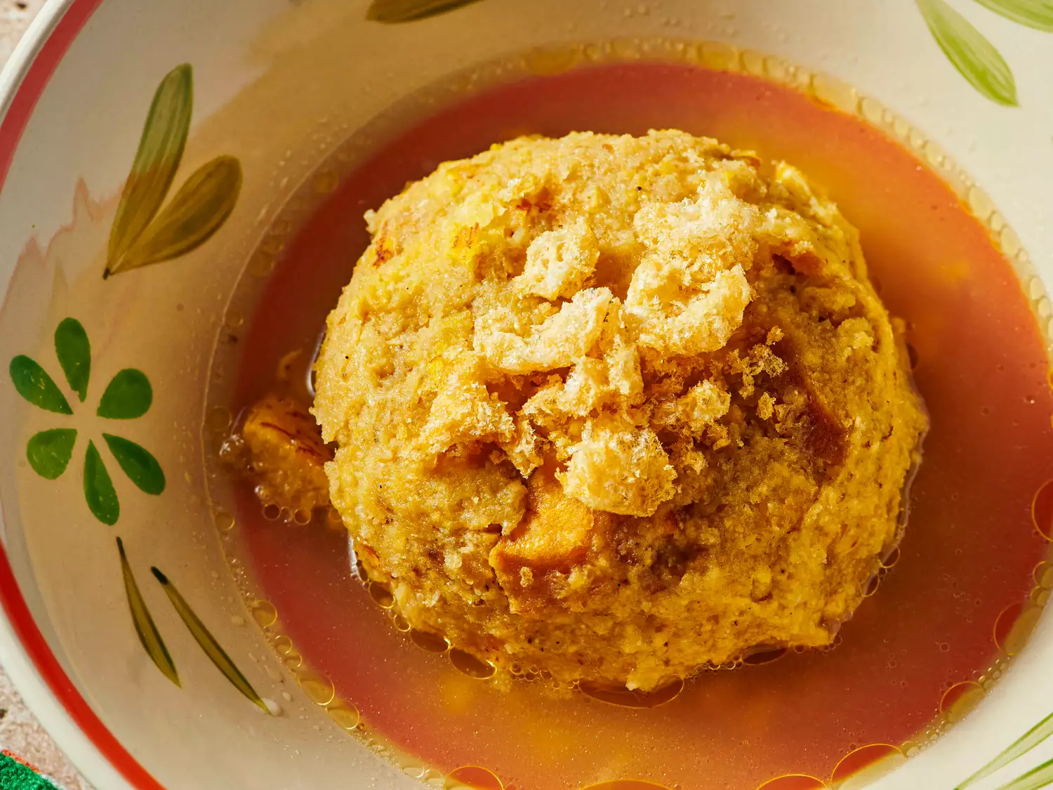 Creamy Garlic Mofongo with Mushroom Chicharrón
