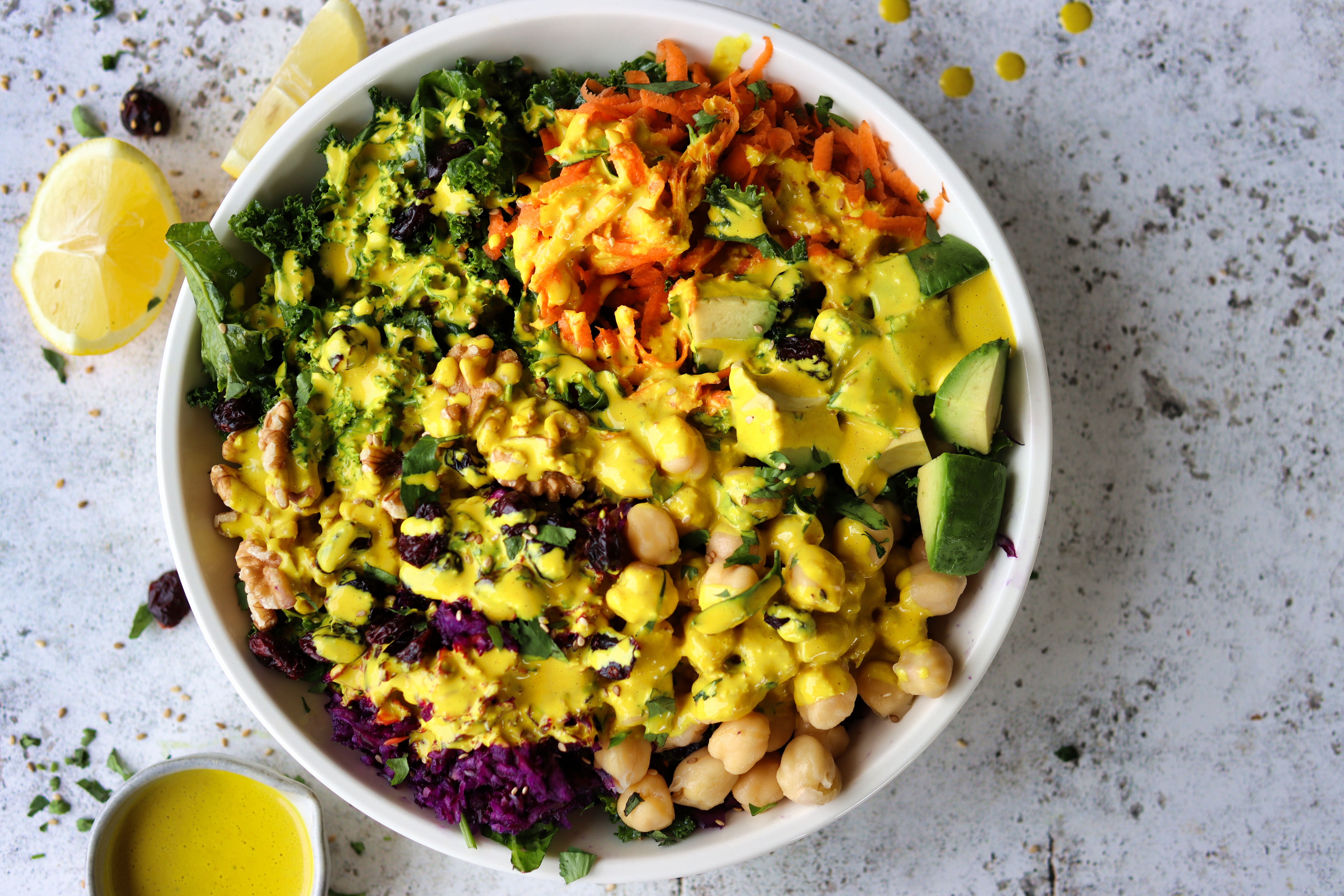 Anti-Inflammatory Berry & Greens Salad with Coconut Ahi