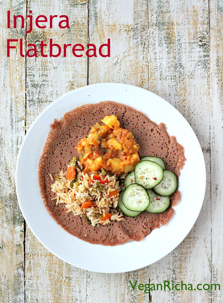 Authentic Fermented Teff Injera with Lemon-Coriander Finish