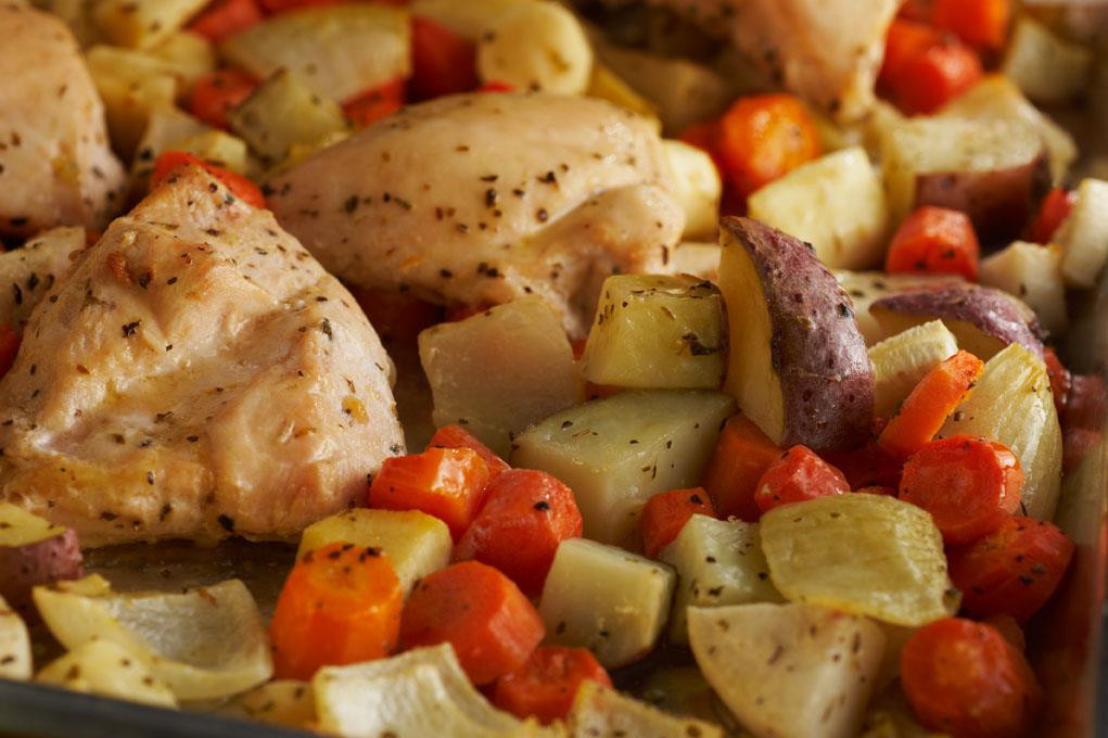 Evolved Herb-Roasted Chicken with Root Vegetables