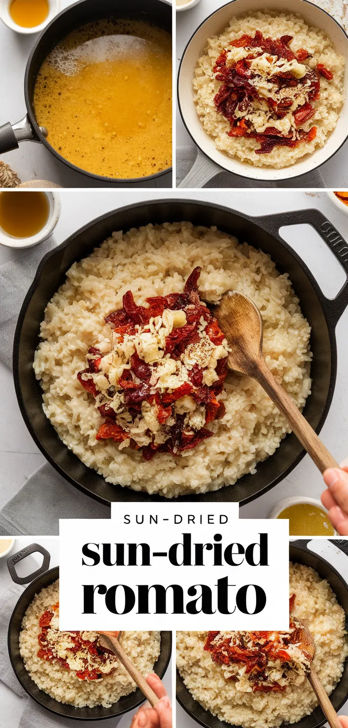 Creamy Sun-Dried Tomato & Herb Risotto