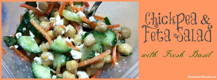 Chickpea Feta Salad with Pomegranate