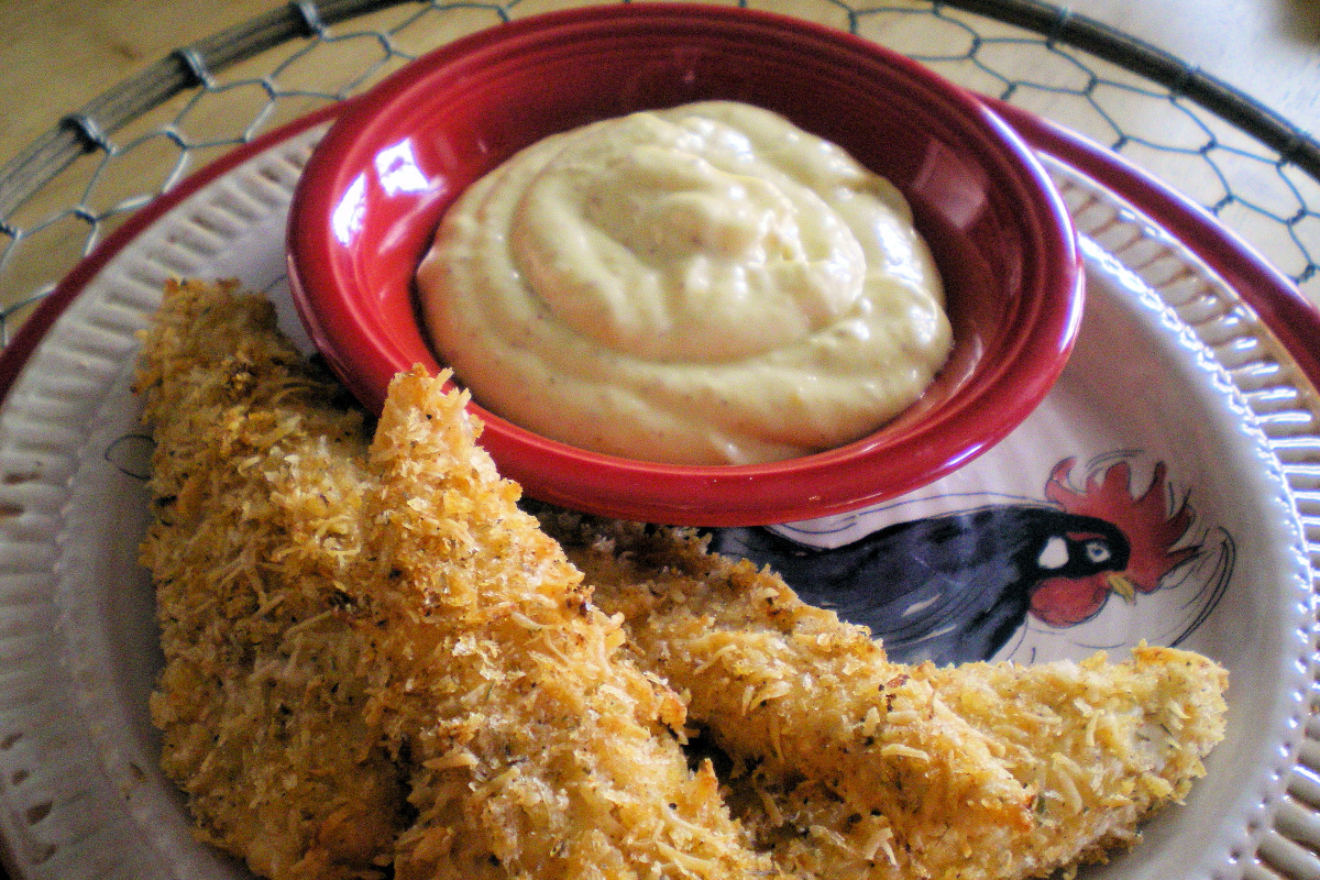 Fun-Packed Chicken Fingers with Honey Mustard Dip