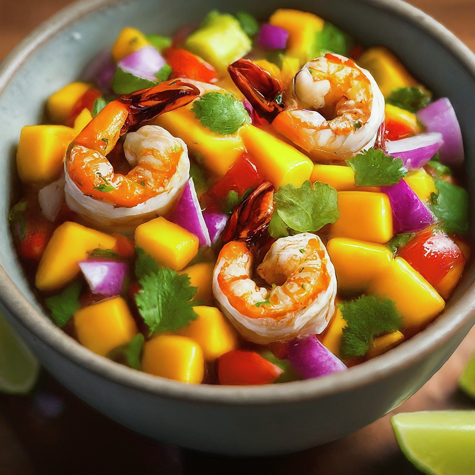 Coconut-Crusted Shrimp with Mango and Lime Salsa