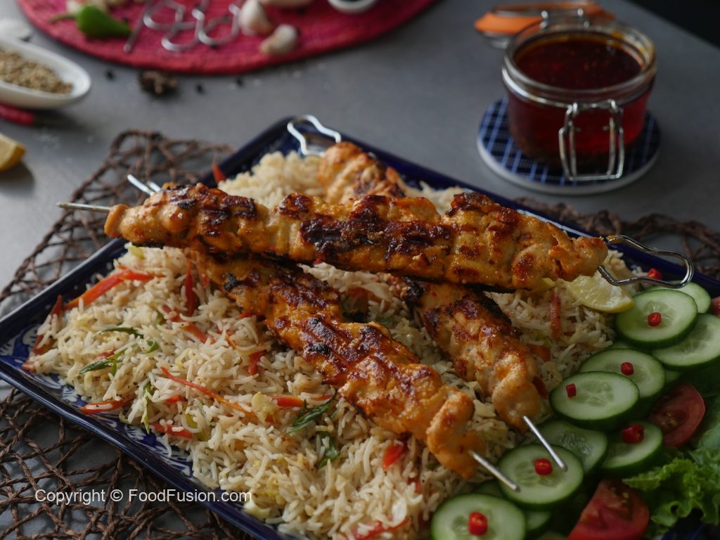 Coconut-Glazed Chicken Skewers