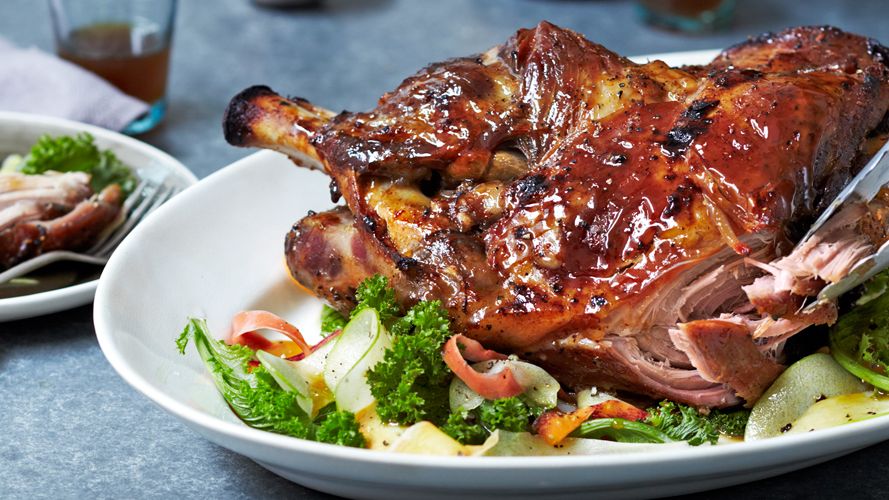 Honey-Mustard Glazed Pork Shoulder