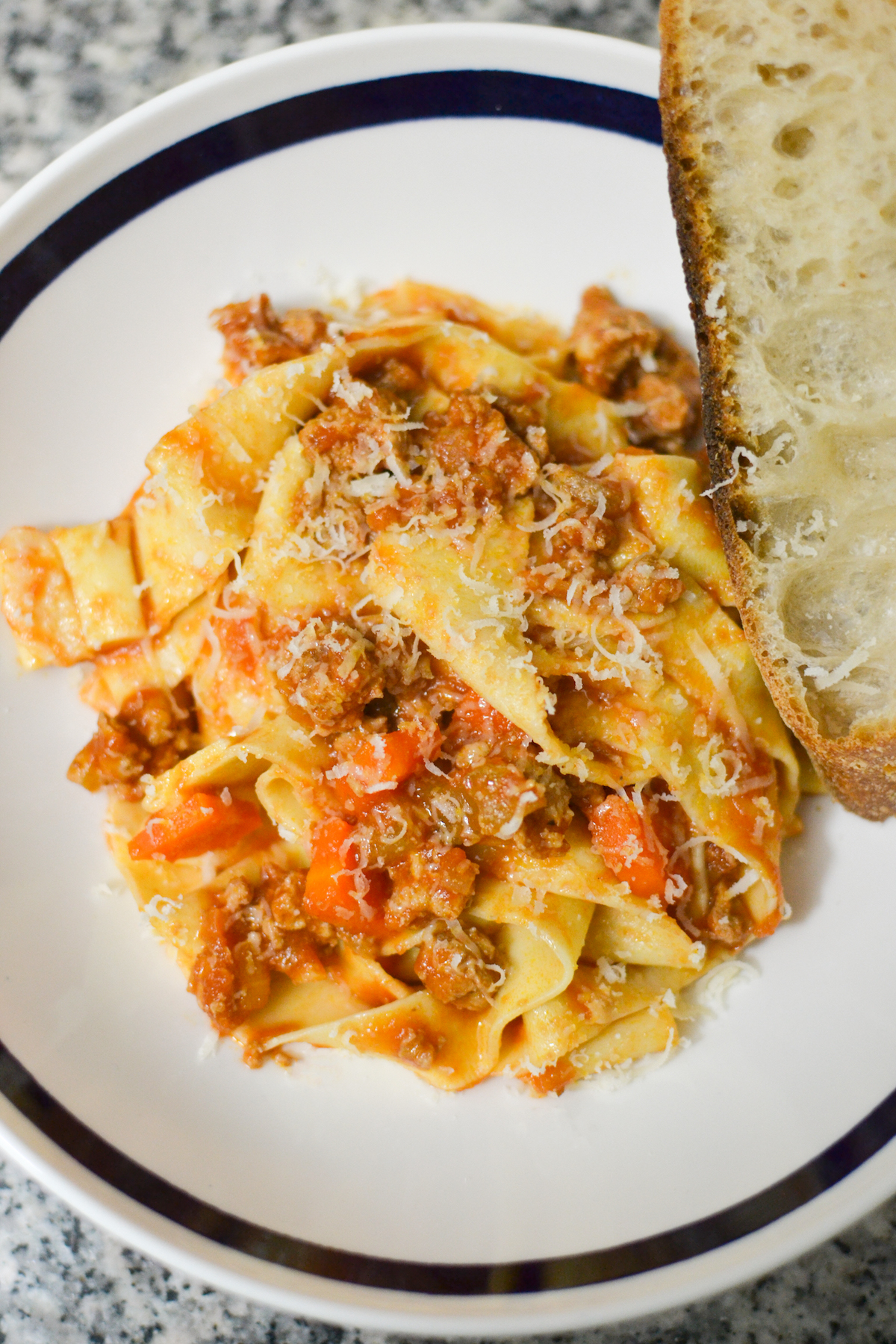 Traditional Pappardelle with Wild Boar Ragù