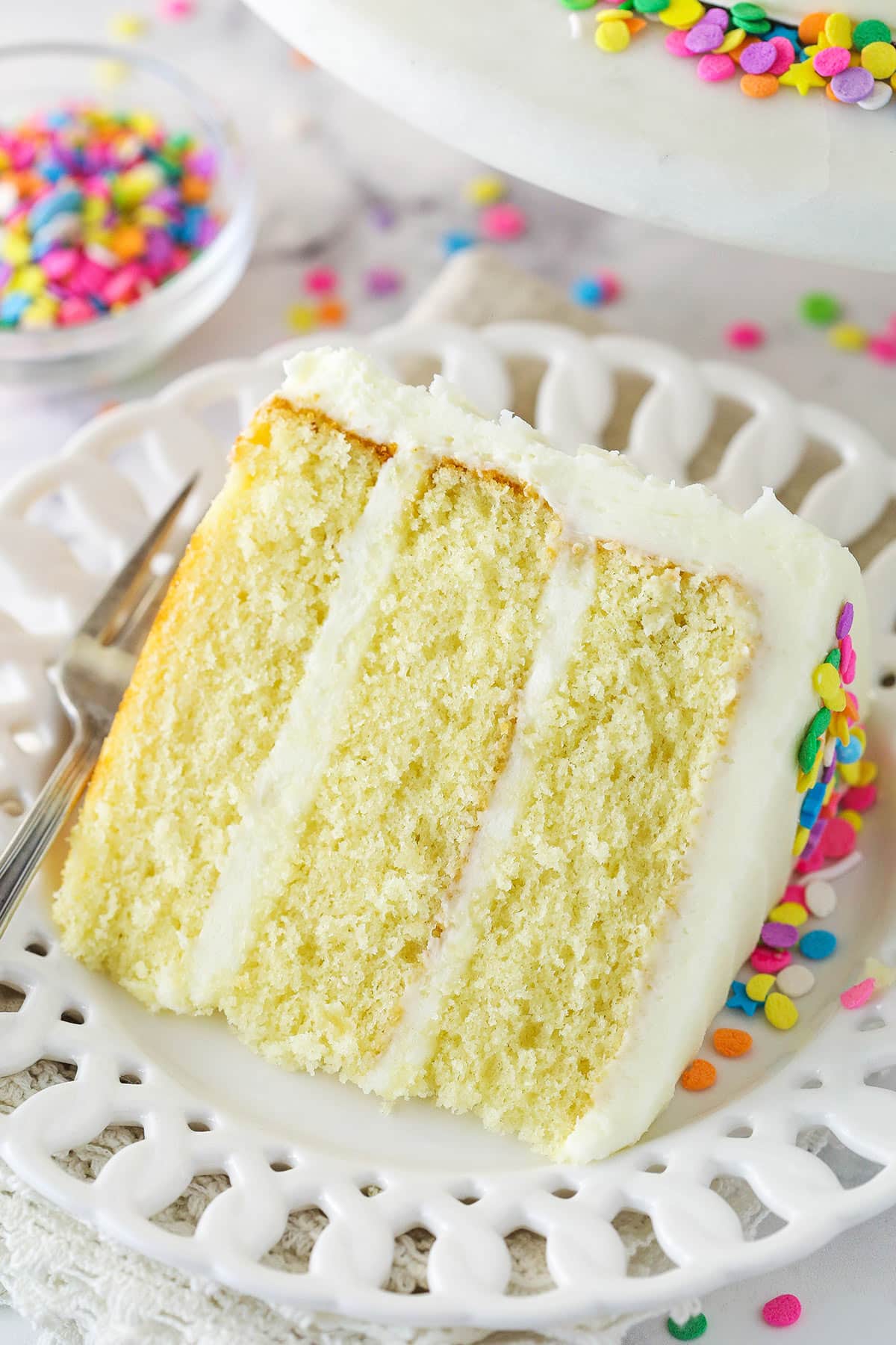 Half and Half Chocolate-Vanilla Layer Cake