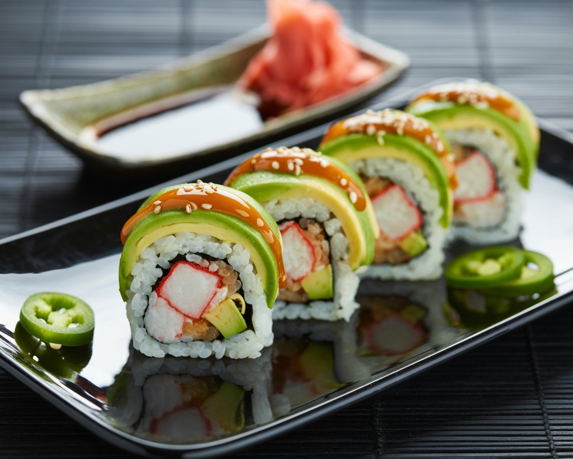 Sushi-Inspired Spicy California Rolls
