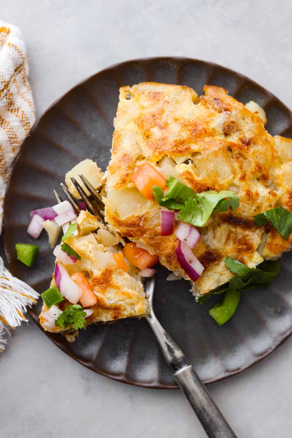 Traditional Spanish Tortilla with Potatoes and Onions