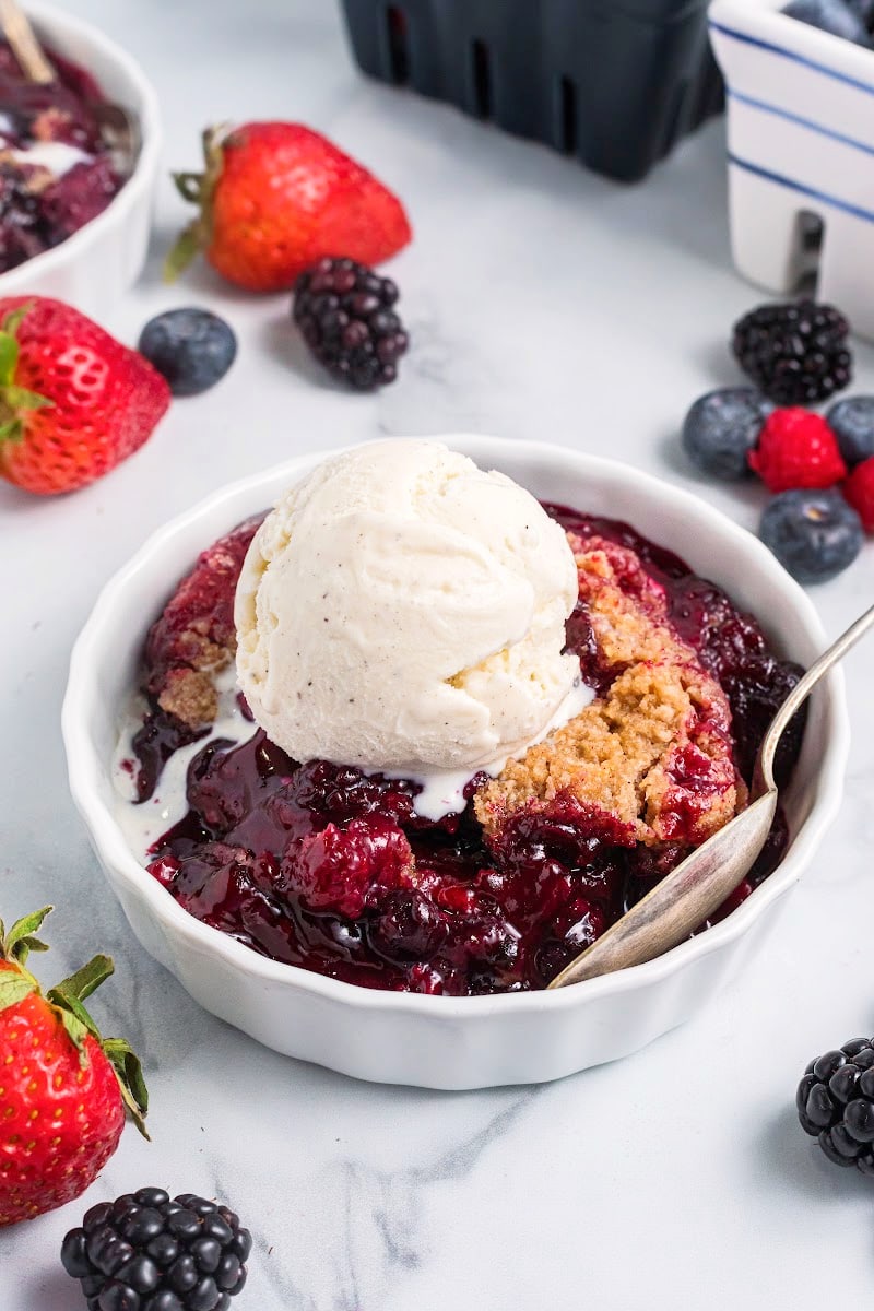 Battery-Boosted Berry Crumble
