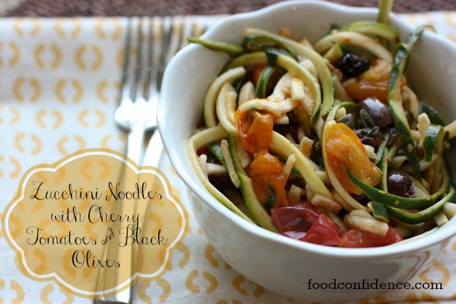 Golden Turmeric Zucchini Noodles with Cherry Tomatoes