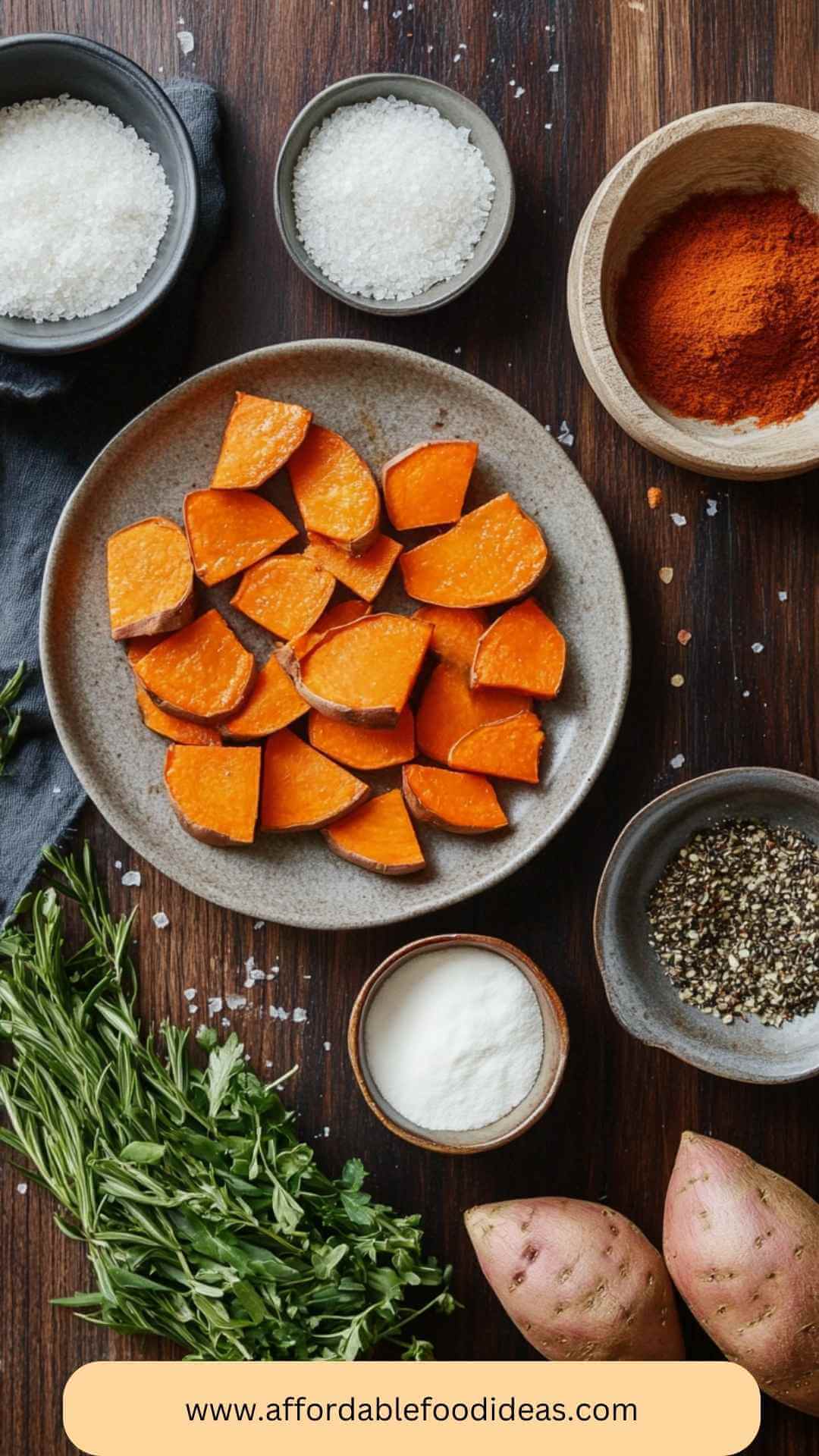 Mediterranean Roasted Sweet Potato and Zucchini Salad
