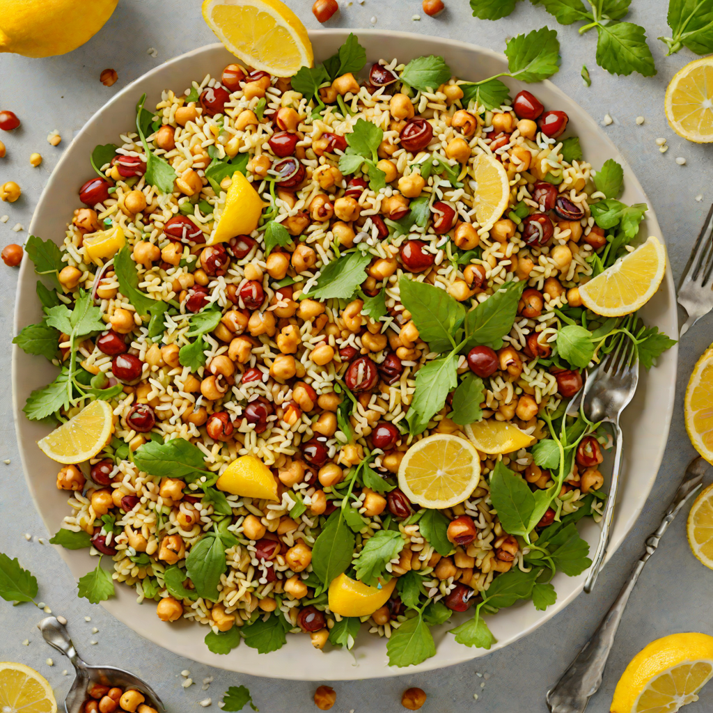 Authentic Lemon-Herb Quinoa Salad with Roasted Chickpeas