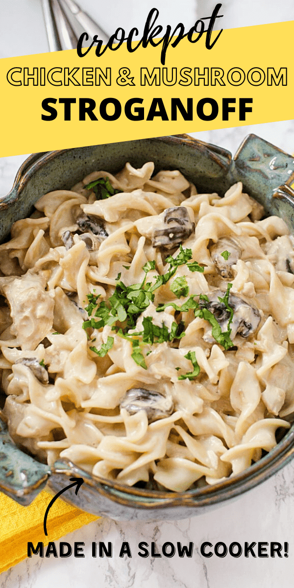 Creamy Slow-Cooker Chicken and Mushroom Stroganoff