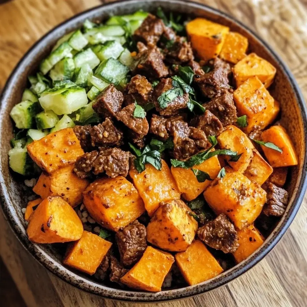 Grass-Fed Beef & Sweet Potato Power Plate