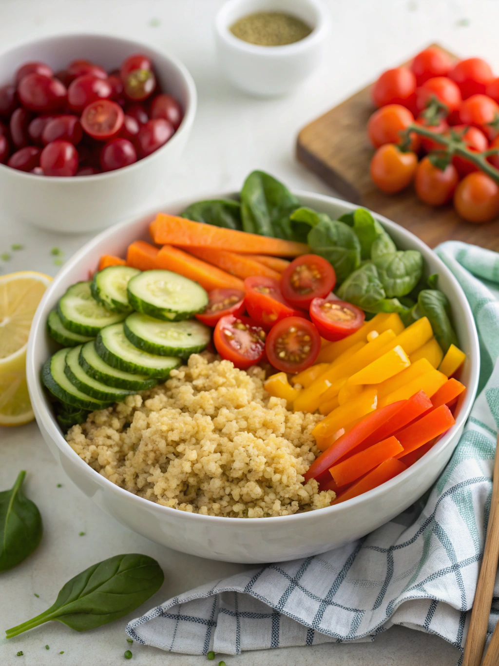 Radiant Rainbow Quinoa Bowls