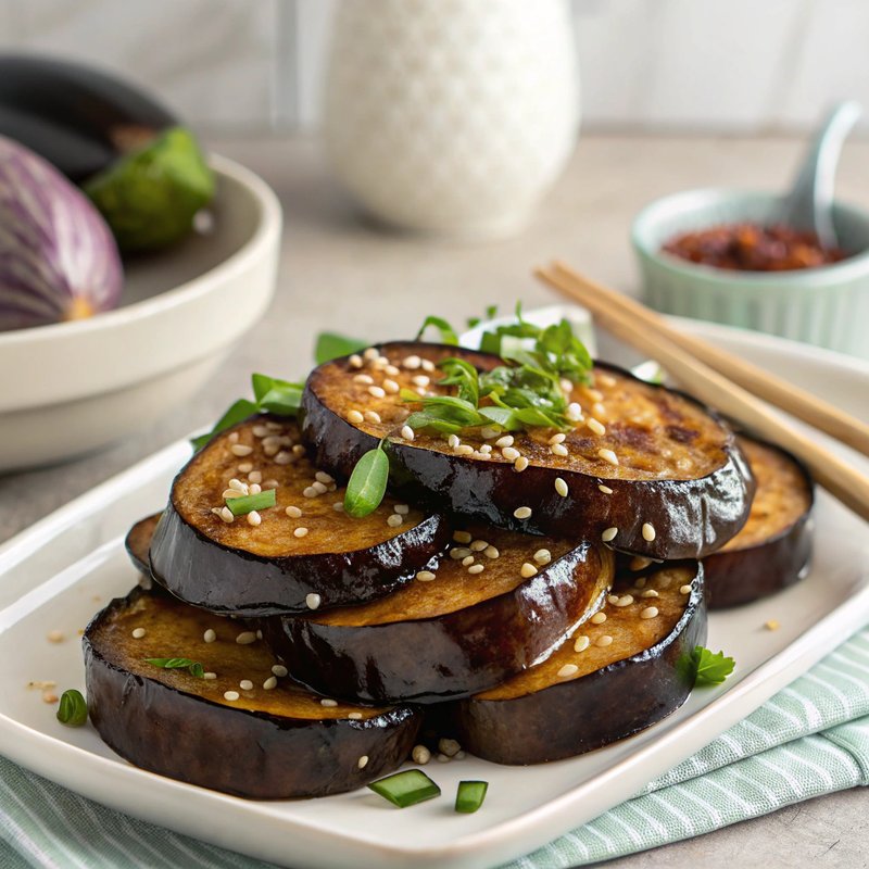 Miso-Glazed Eggplant & Sesame Rice Bowls