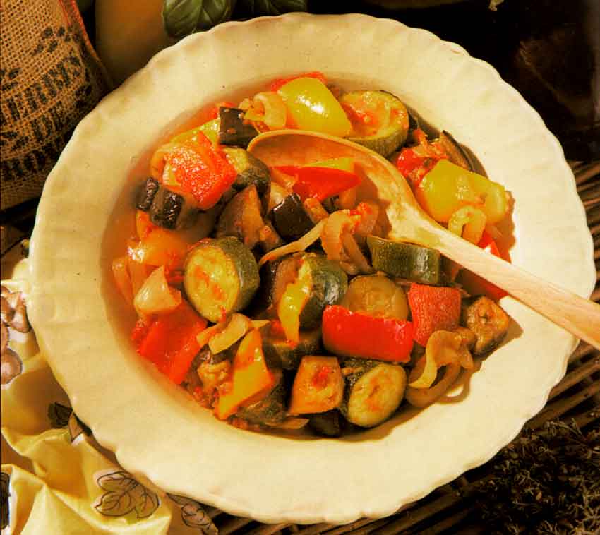 Provençal Vegetable Ratatouille with Herbed Olive Oil