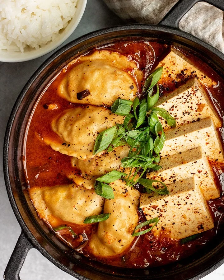 Authentic Vegan Kimchi Stew with Tofu