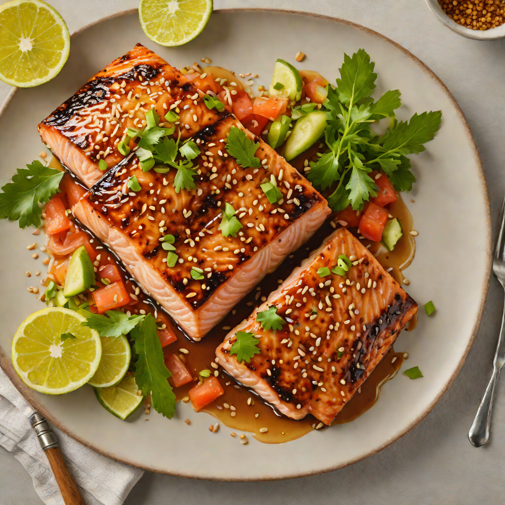 Authentic Miso-Glazed Grilled Salmon with Sesame
