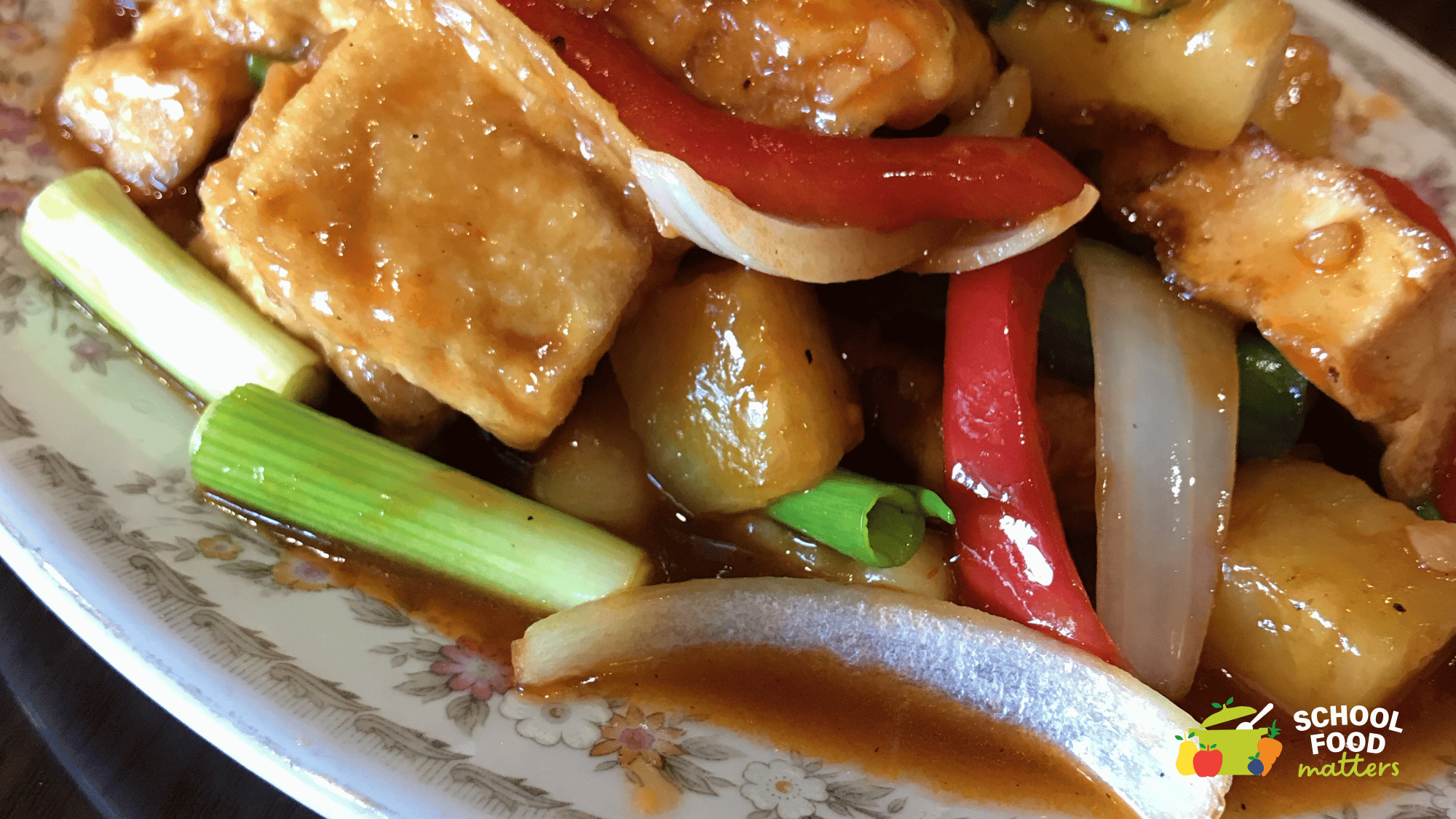 Sweet and Sour Tofu with Rice