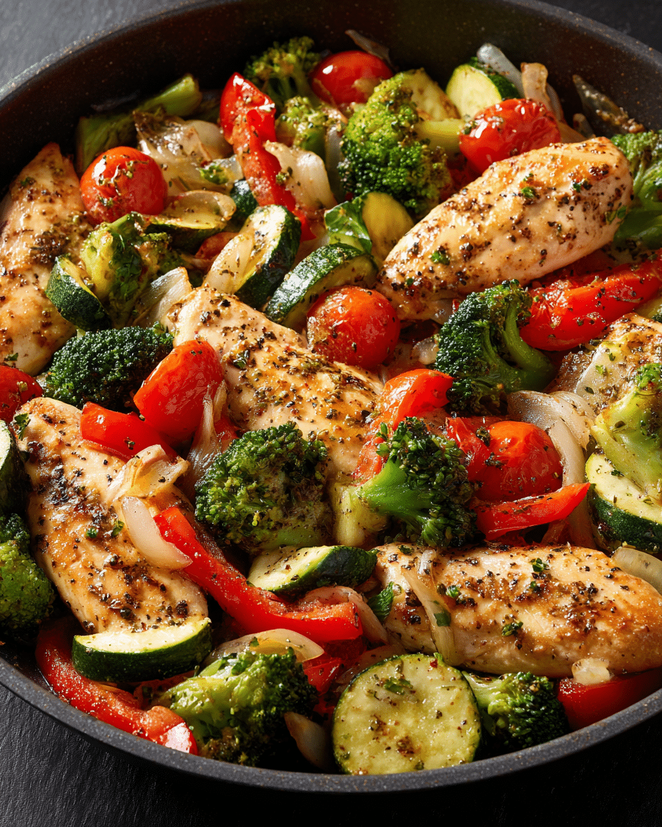 Balanced Energy Chicken & Veggie Skillet