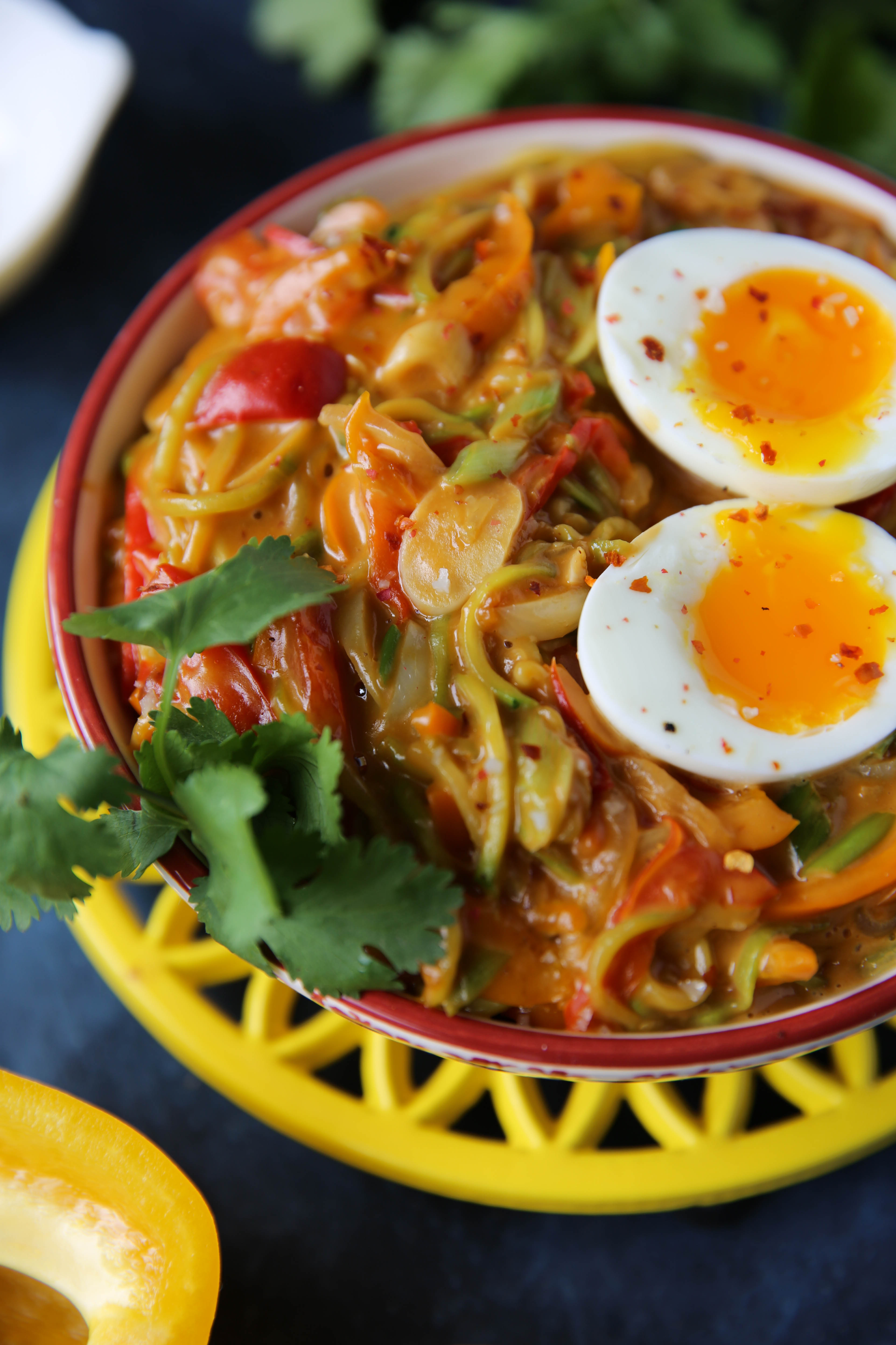 Turmeric-Ginger Zucchini Noodle Power Bowl