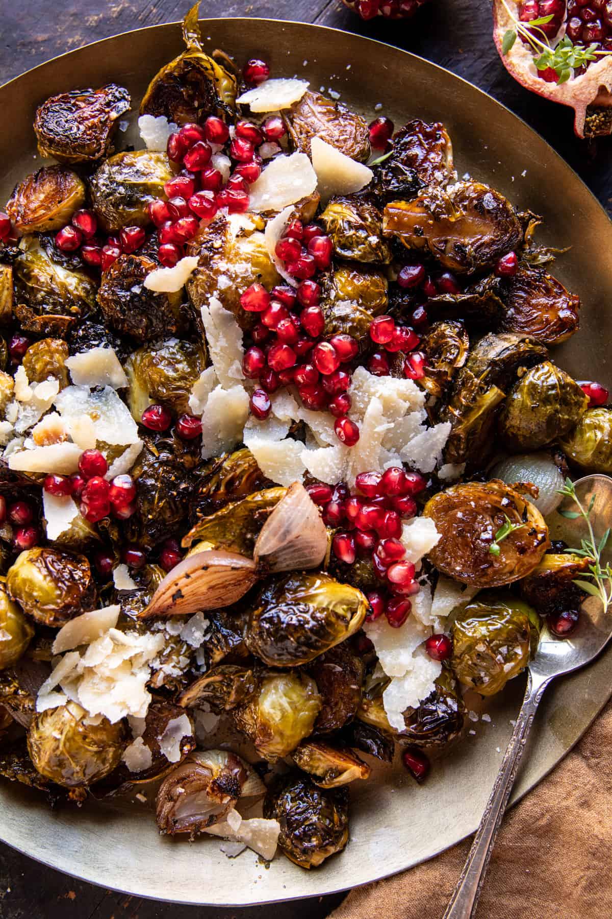 Aperol-Glazed Roasted Brussels Sprouts with Balsamic