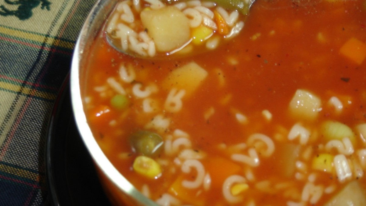 Alphabet Vegetable Soup