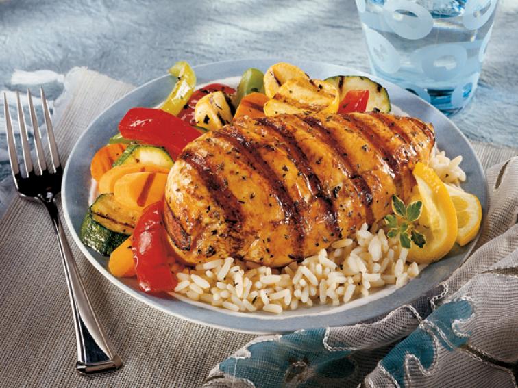 Electromagnetic Grilled Chicken with Herb Crust