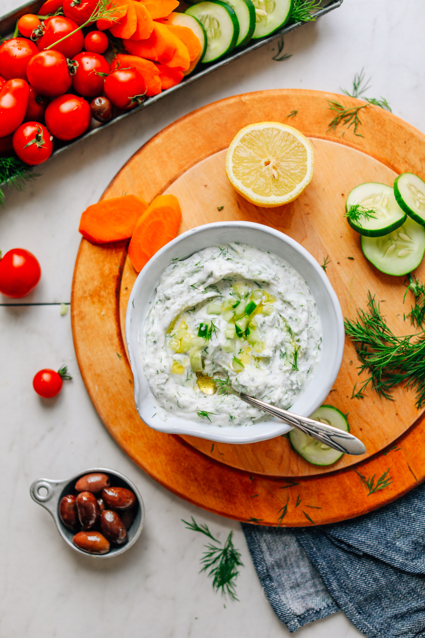 Lightsaber Veggie Sticks with Tzatziki