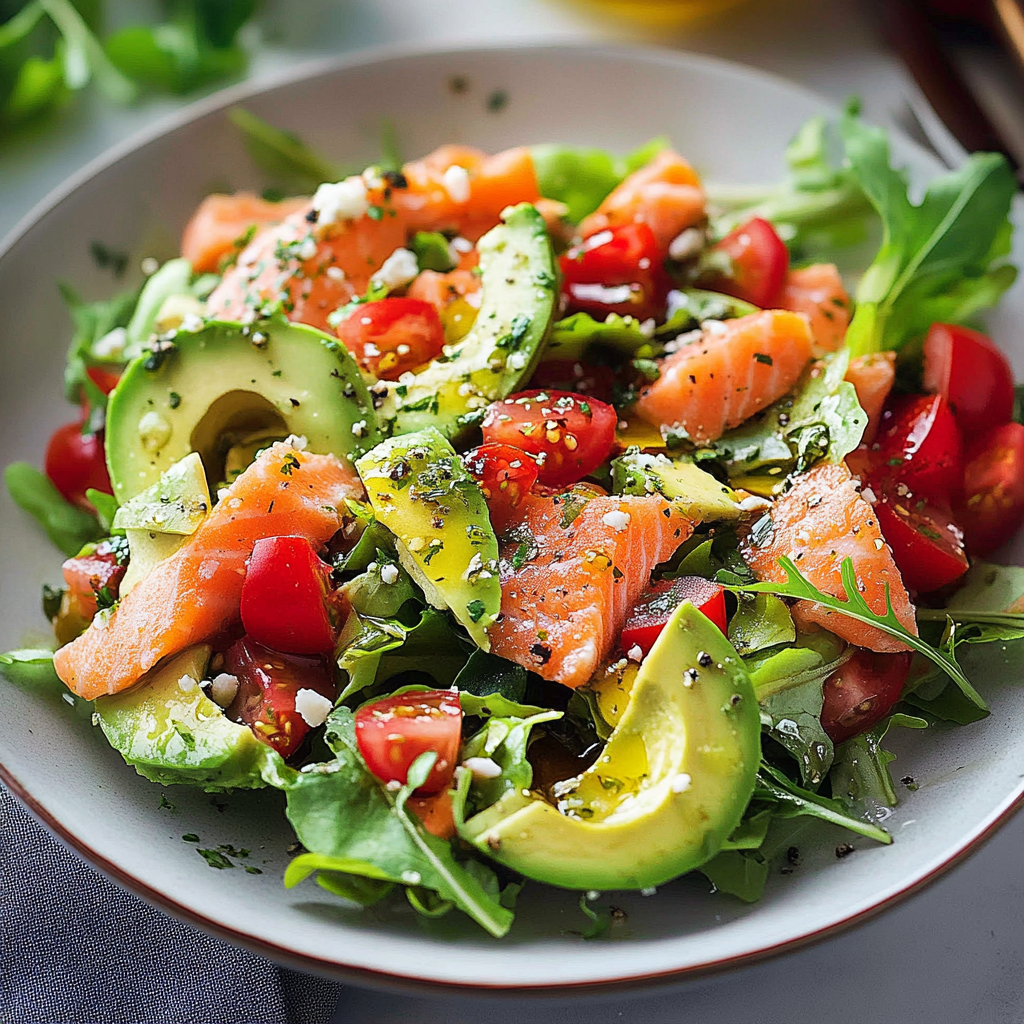 Zesty Avocado & Smoked Salmon Salad
