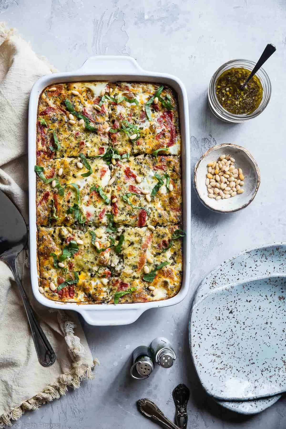 Keto Breakfast Casserole with Sausage and Cheese