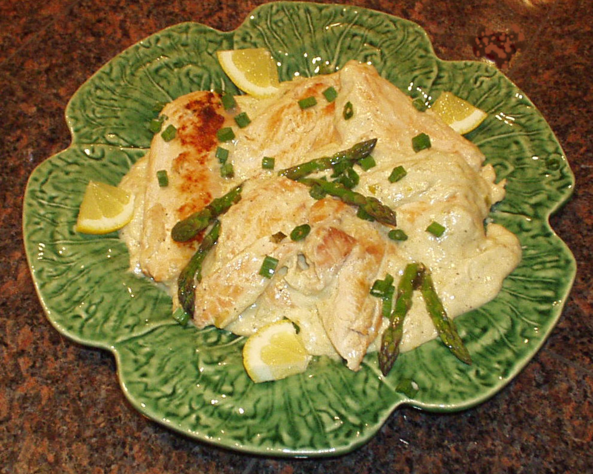 Honey-Glazed Chicken with Lemon Asparagus