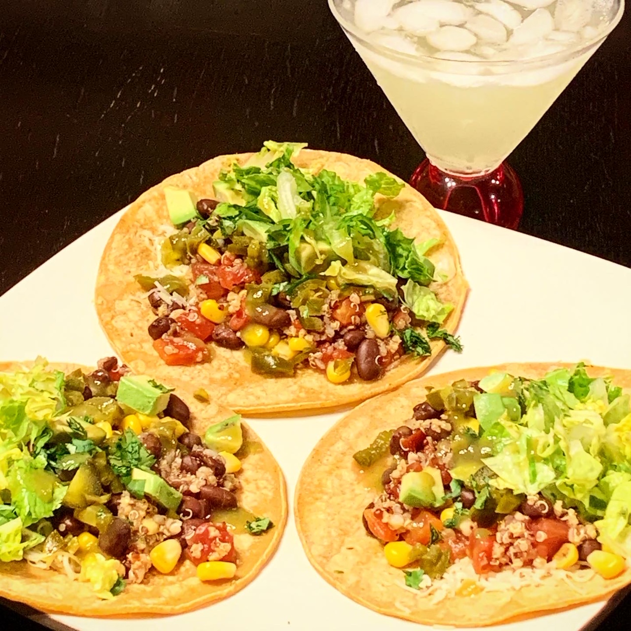 Southwest Quinoa Tacos with Black Beans and Avocado